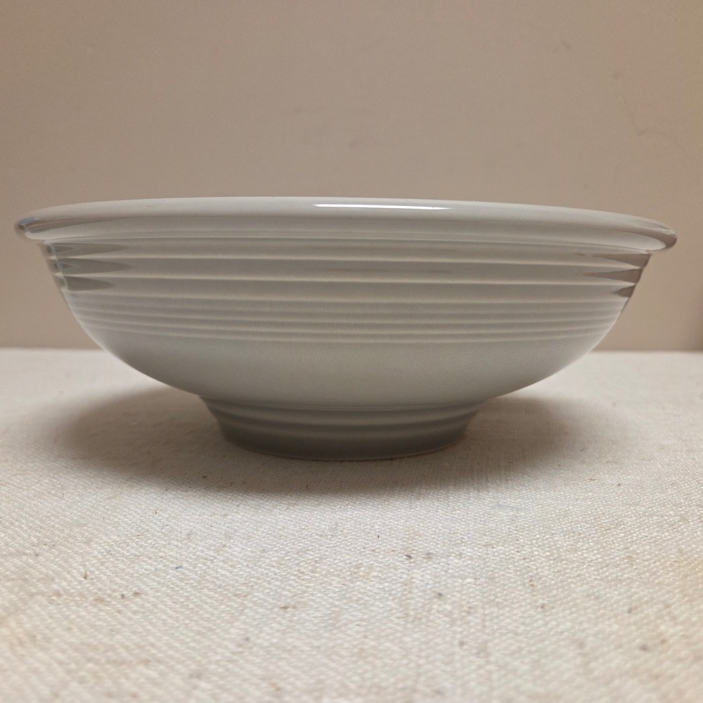 Fiesta Homer Laughlin China Co Gray Medium Bowl Ceramic Made in USA